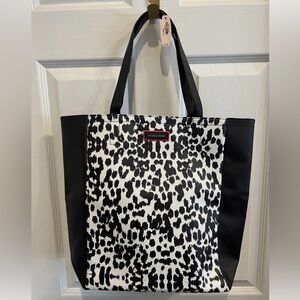 Victoria's Secret Black and White Tote Bag